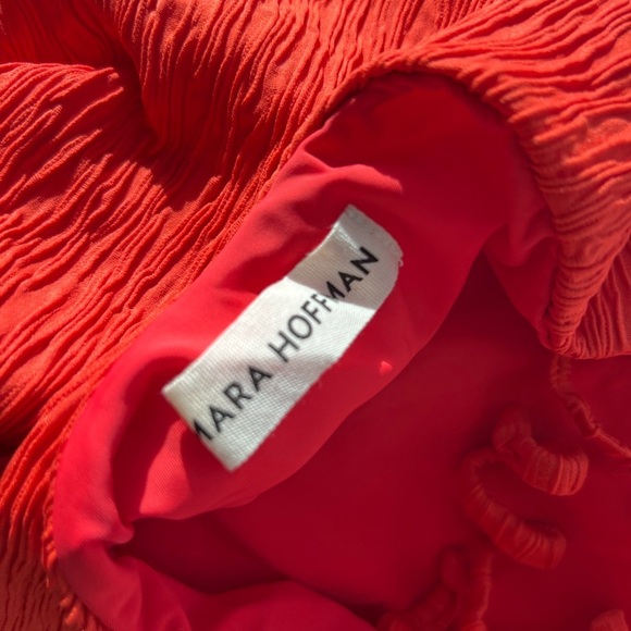Mara Hoffman Olympia One-Piece Swimsuit – S – Poppy Red, Chic & Sustainable - Picture 7 of 7